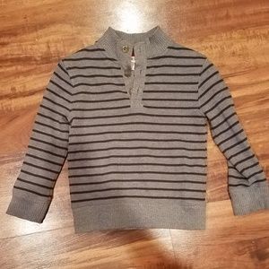 Grey and black stripe Cherokee sweater size 4/5.